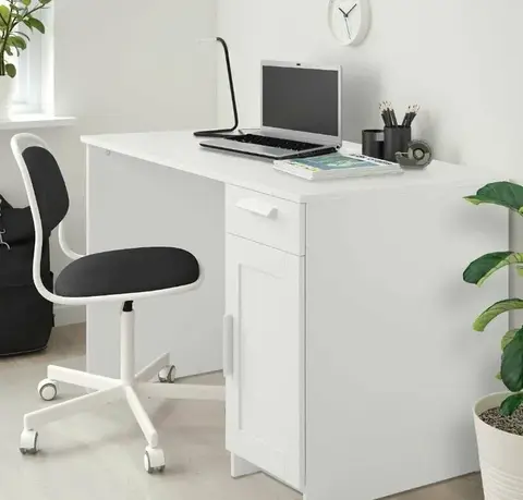 Стол СКАНДИ (BRIMNES) письменный 120*65, белый
