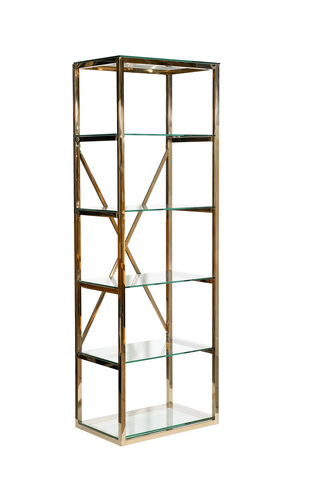Стеллаж 60х40х180см Garda Decor золотой