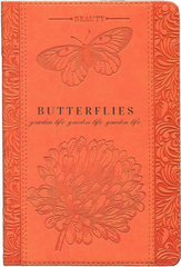 Записная книга А5 160л ПОРХАЮЩАЯ БАБОЧКА, кожзам,тиснение