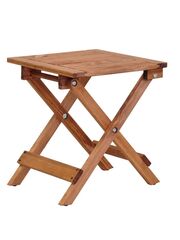 Складной садовый кофейный столик Петра деревянный, складной коричневый бейц