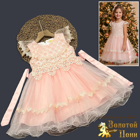 Платье нарядное д (2-6) 251023-GN589