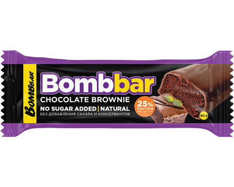 ТМ Бомббар Батончик глазированный Шоколадный Брауни 40гр