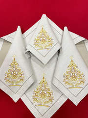 Новогодняя салфетка с вышивкой