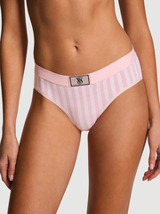 STRETCH COTTON ХИПХАГГЕРЫ ЛОГО СО СТРАЗАМИ