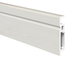 Напольный плинтус ПВХ Foresta Aviv Дуб Беленый FA 001 2000х70х13 мм