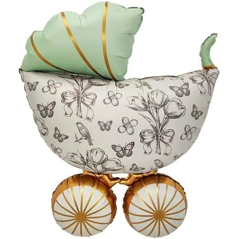 Фигура Коляска Ретро, Сатин (Китай)