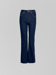 Джинсы RR Denim 1531 однотонные клеш от колена