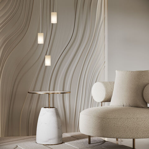 Подвесной светильник Eurosvet Marba 304052 алебастр / латунь