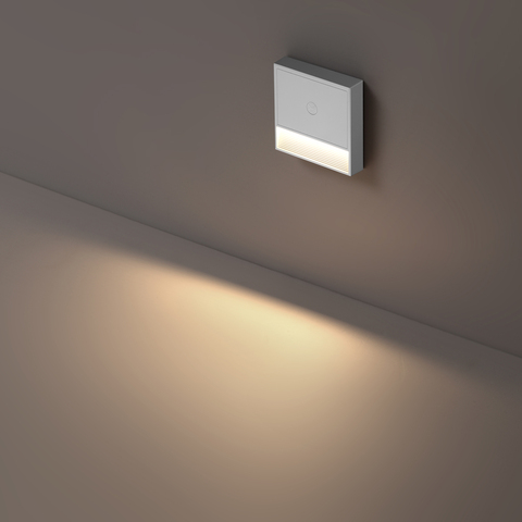 359709 OVER NT25 434 белый Светильник накладной сенсорный для лестниц IP20 LED 0.4W 3000К 1000mAh Li-ion, 5V VESPERA