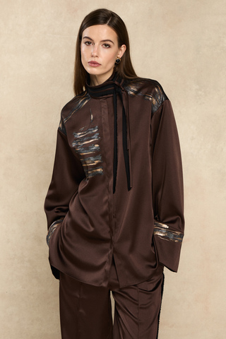 Рубашка - кимоно с ручной росписью