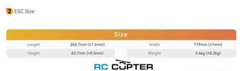 ESC регулятор мотора T-Motor SE40 106S (300-450VDC) 70A/134A