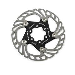 Диск тормозной (ротор) CLARKS CFR-AR18-140-BLK-AM 140мм плавающий на алюминиевом пауке (3-834)