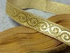 Тесьма жаккард люрекс, ш. 1,6 см, золото