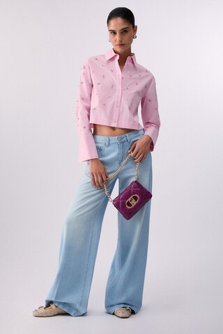 Liu Jo Джинсы- трубы вареные с заниженной посадкой