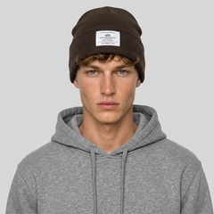 Шапка Alpha Industries Essential Beanie Espresso (Темно-коричневый)