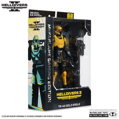 Фигурка T4-40 Золотой Орел из игры Helldivers 2 McFarlane Gaming Edition