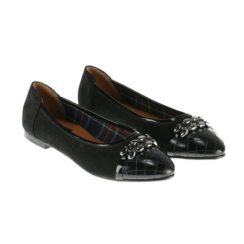 569299 Туфли женские черные. КупиРазмер — обувь больших размеров марки Делфино