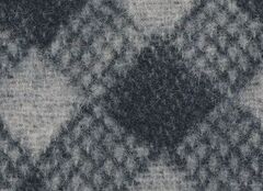 Плед Ken IVANOREDAELLI шерсть 80%/акрил 20%/grey,black 1350х1900