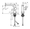 Hansgrohe 73020000 Tecturis E Смеситель для раковины, однорычажный, Fine 110 CoolStart с клапаном push-ope