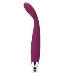 Фиолетовый вибратор Cici Violet с гнущейся головкой - 18,2 см. - 