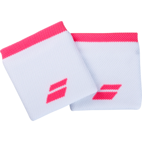 Набор напульсников Babolat LOGO WRISTBAND (8х7,5см) White/Strike