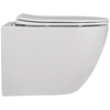 AC1100-AC0105-AC0120 Комплект 3 в 1: подвесной унитаз Bequem AC1100 белый с инсталляцией AC0105 и кнопкой AC0120 хром