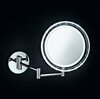 Decor Walther 0121400 Decor Walther BS 16 Touch Косметическое зеркало 20см, подвесное, увел. 5x, сенсорный вкл., подсветка LED питание от 3 батареек AA 1.5V, цвет: хром