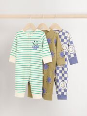 Комбинезон / Cлип для малышей Next B41-214, 3 шт., Фиолетовый, Зеленый