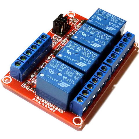 Релейный модуль 4 канала 12В