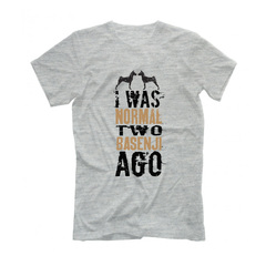 Футболка "2 Басенджи назад"