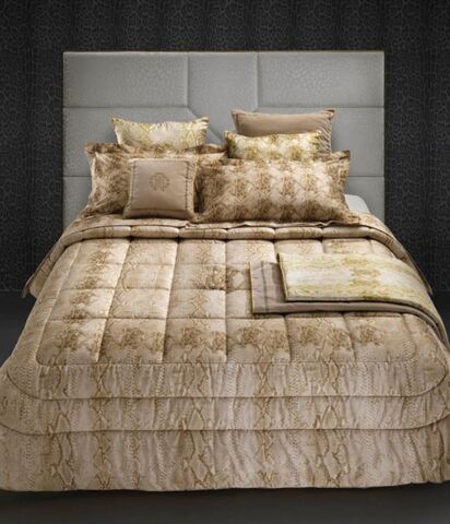 Постельное белье 2 спальное евро Roberto Cavalli Snake Python 001 Gold евро