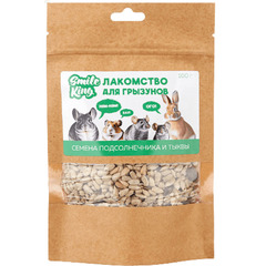 Smile King лакомство для грызунов семена подсолнечника и тыквы 100 гр