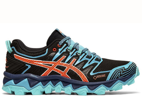 Непромокаемые Кроссовки внедорожники Asics Gel-Fujitrabuco 7 G-TX blue женские распродажа