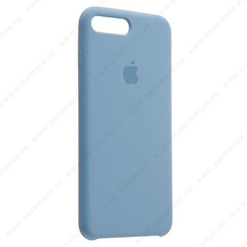 Накладка Silicone Case для Apple iPhone 8 Plus/ 7 Plus светло-голубой