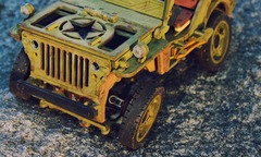 Полноприводный Джип 4х4  Wooden City - Willys MB военный джип США.  Деревянный конструктор, 3D пазл, сборная модель - описание, цены, отзывы, фото, технические характеристики