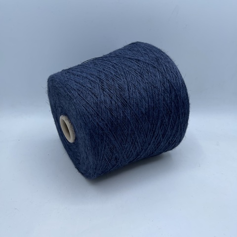 Бобинная пряжа (пр.Италия),art-Viscolino 450м / 100 гр. 40%Лен 60%Вискоза , цвет-Синий меланж, арт.23646