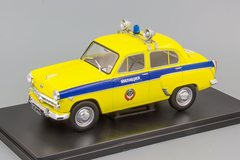 Moskvich-407 Police yellow 1:24 Legendary Soviet cars Hachette #77