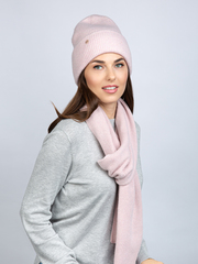 шапка FRIA св.розовый +шарф ADRIAN св.розовый