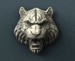 Силиконовый молд № 534 Голова льва