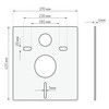 Berges Atom Okus 042446 Инсталляция с унитазом, клавиша белая