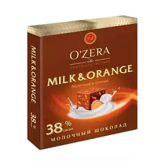 Шоколад молочный Milk & Orange O'Zera, 38% какао, 90 г