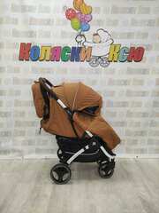 Коляска прогулочная Baballo Future 2024 коричневая (белая рама)