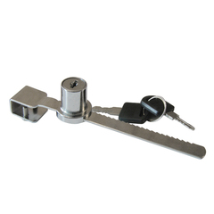 Замок мебельный LOCK.318.L140.CR, реечный хром (мф-4701) (нт-14987)