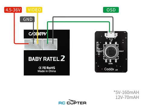 FPV камера CADDXFPV Baby Ratel2 Analog Camera 0.0001 Люкс Night