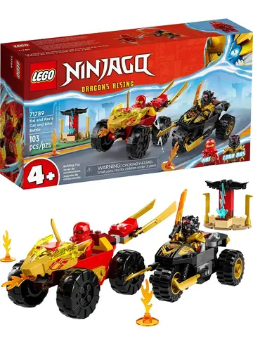 Конструктор Ninjago 71789 Кай и Рас: Битва