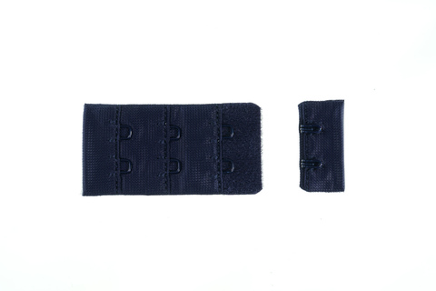 Застежка с крючками темно-синяя 2 ряда  (цв. 061), 28*55 мм