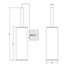 Gessi 38957#031 Gessi Emporio accessories Ершик настенный, цвет: Chrome