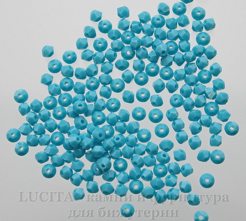 5328 Бусина - биконус Сваровски Turquoise 3 мм, 10 штук