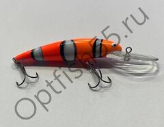 Воблер Rosy Down Long A 115F 115мм, 12гр, загл. 3,0-4,0м