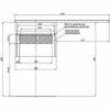 Aquanet 239209 Тумба с раковиной Токио 110 R подвесная 1 ящик цвет белый глянец (239209)